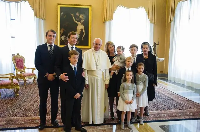 S.A.R. Don Pedro con Papa Francesco