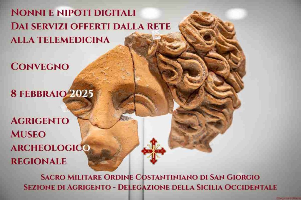 Resti di maschera femminile nel Museo