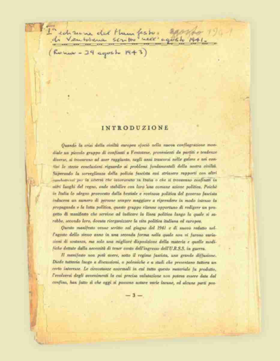 Manifesto di Ventotene