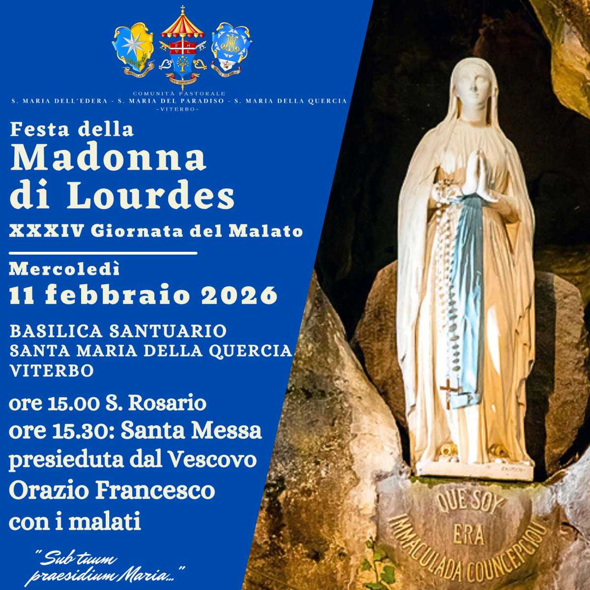 Manifesto della Diocesi di Viterbo.