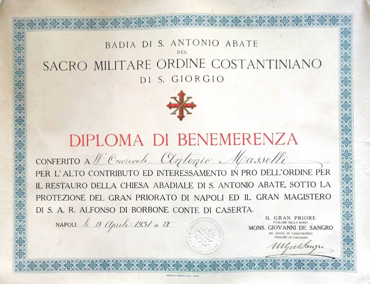 Originale del diploma