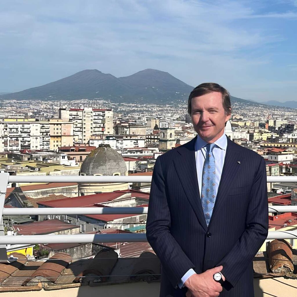 Il Gran Maestro sulla terrazza del duomo