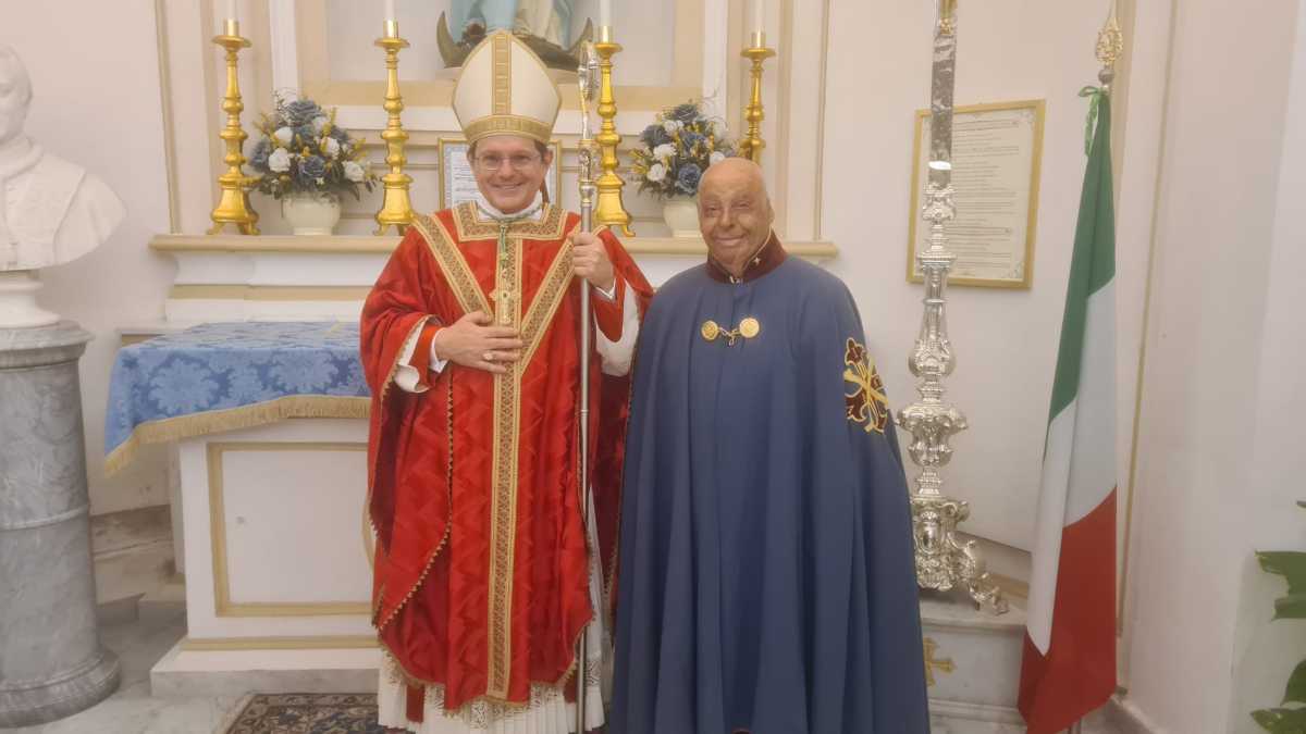 Mons. Ripa con il Cav. Pietro Cavallaro