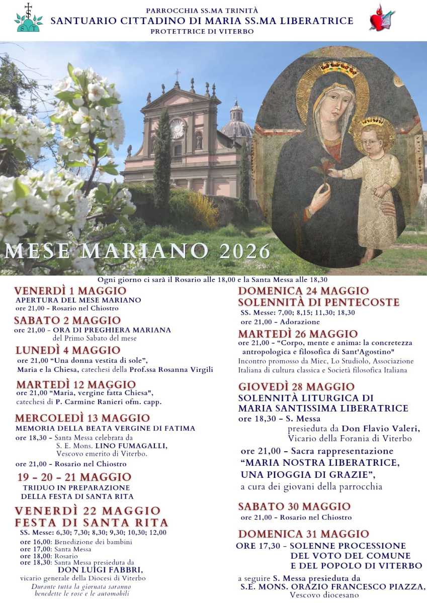 Manifesto con programma di maggio
