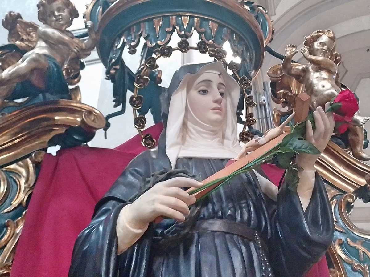Parte della Statua di Santa Rita
