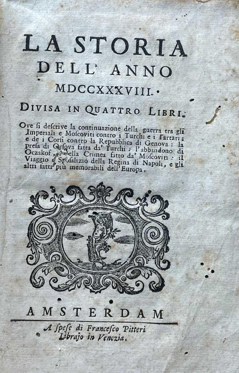Prima pagina del libro