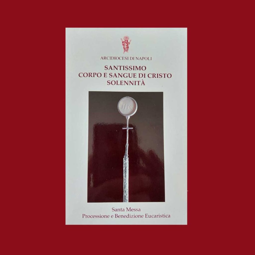 Copertina del libretto liturgico