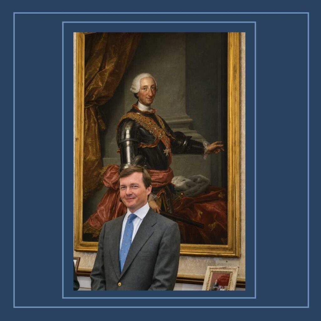 Duca di Calabra davanti a Re Carlos III