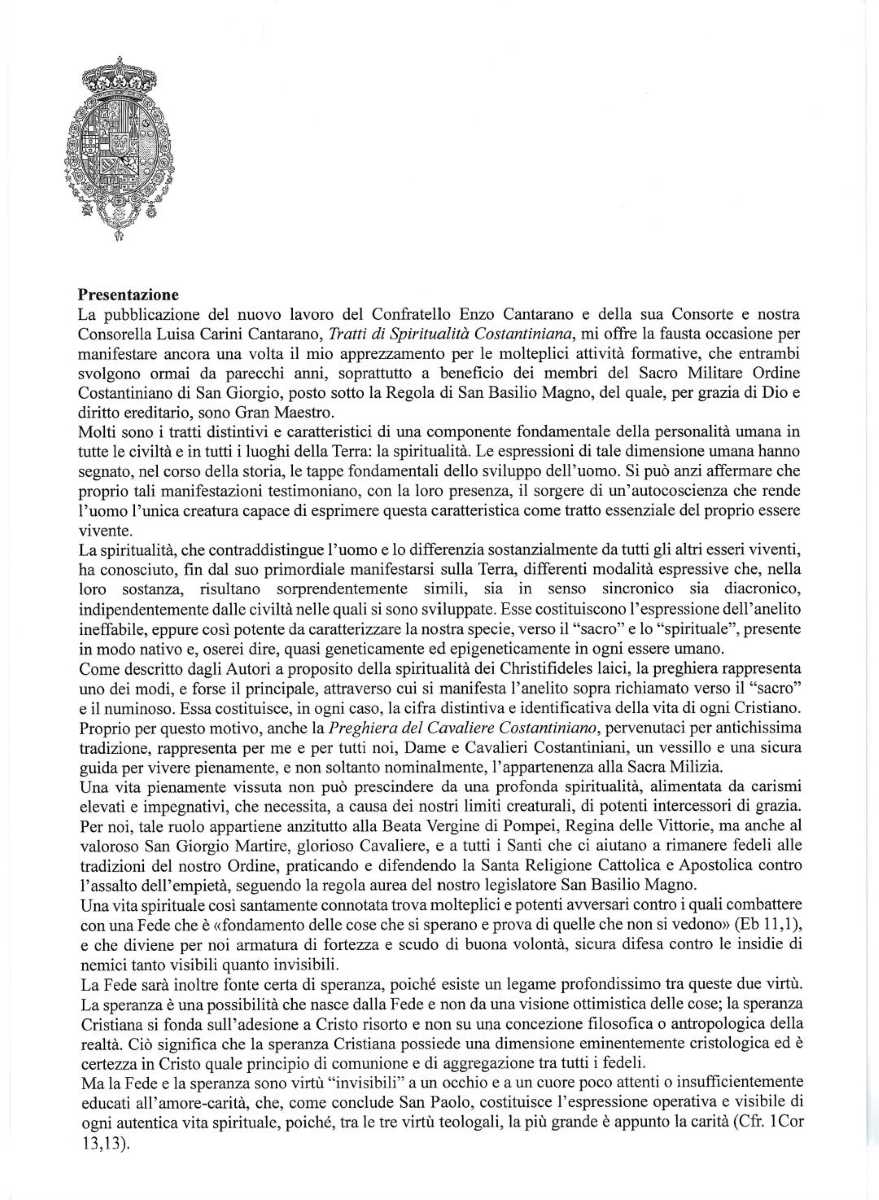 Presentazione del Gran Maestro 1